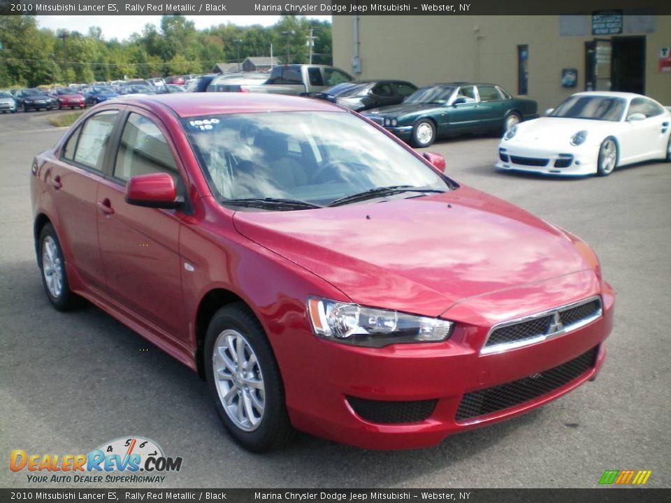 2010 Mitsubishi Lancer ES Rally Red Metallic / Black Photo #12