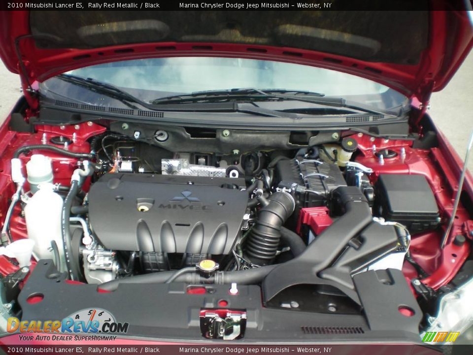 2010 Mitsubishi Lancer ES Rally Red Metallic / Black Photo #15