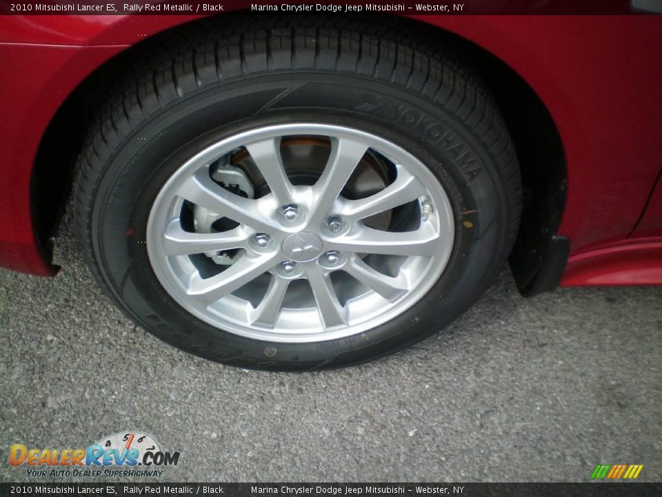 2010 Mitsubishi Lancer ES Rally Red Metallic / Black Photo #24