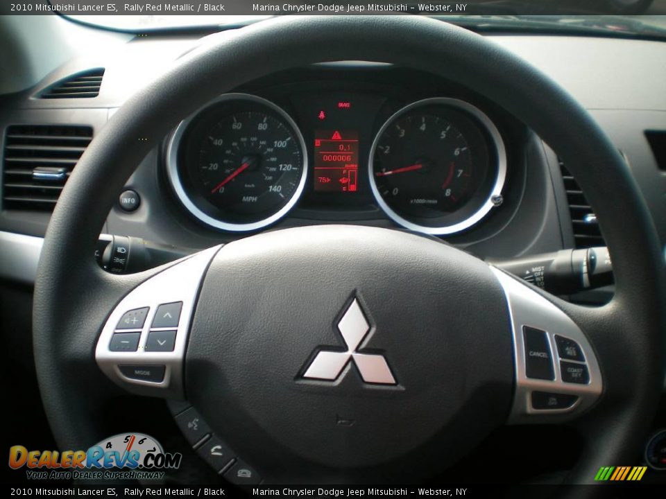 2010 Mitsubishi Lancer ES Rally Red Metallic / Black Photo #26