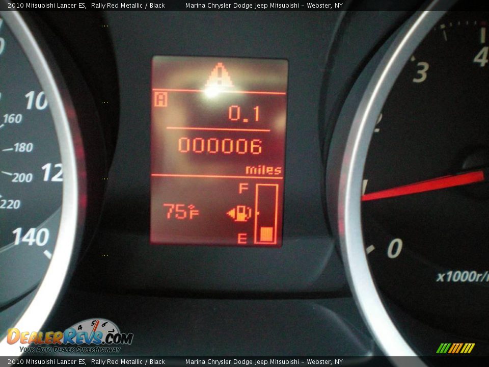 2010 Mitsubishi Lancer ES Rally Red Metallic / Black Photo #27