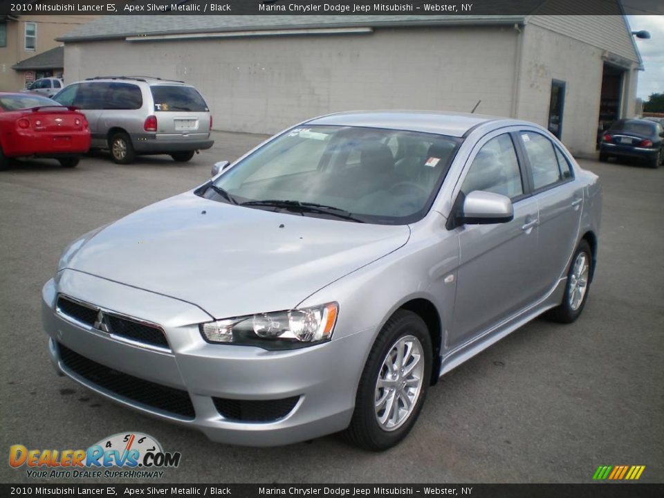 2010 Mitsubishi Lancer ES Apex Silver Metallic / Black Photo #1