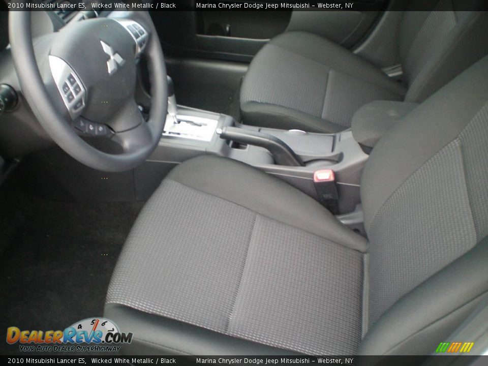 2010 Mitsubishi Lancer ES Wicked White Metallic / Black Photo #2