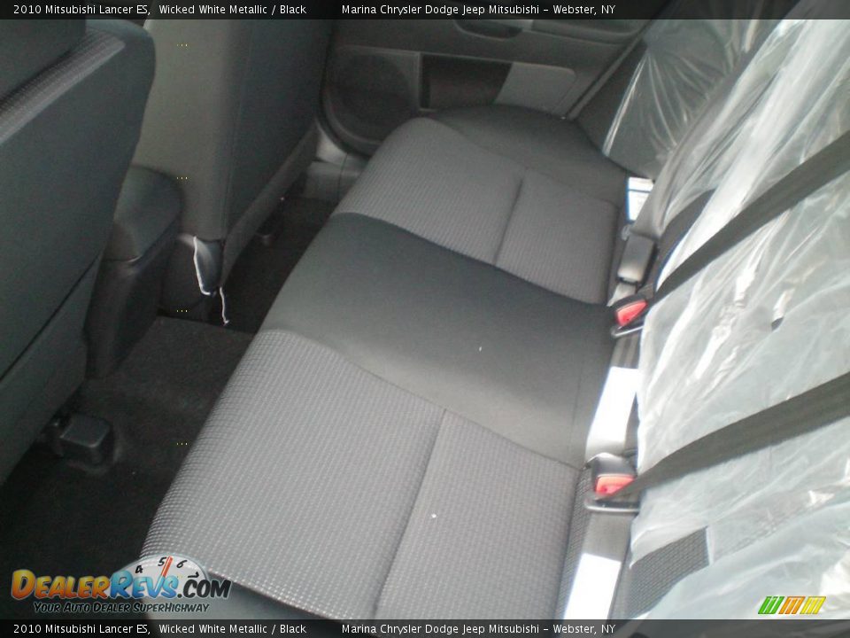 2010 Mitsubishi Lancer ES Wicked White Metallic / Black Photo #3