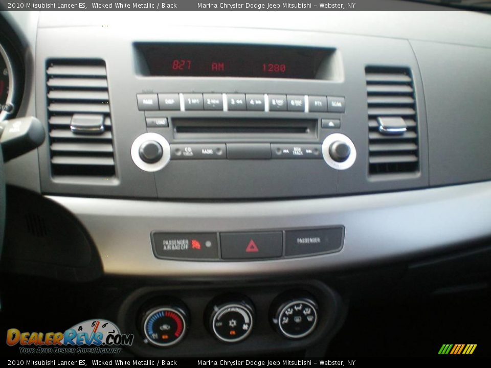 2010 Mitsubishi Lancer ES Wicked White Metallic / Black Photo #4