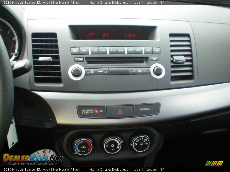 2010 Mitsubishi Lancer ES Apex Silver Metallic / Black Photo #6