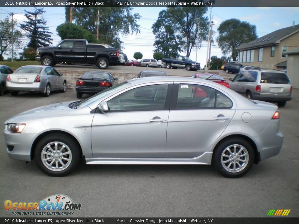 2010 Mitsubishi Lancer ES Apex Silver Metallic / Black Photo #7