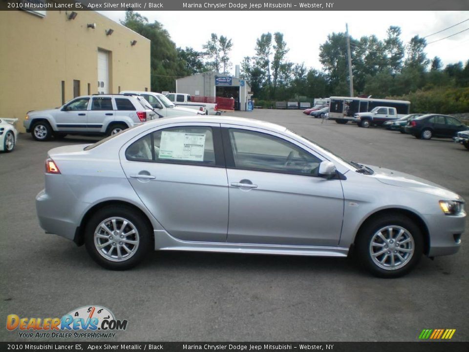 2010 Mitsubishi Lancer ES Apex Silver Metallic / Black Photo #11