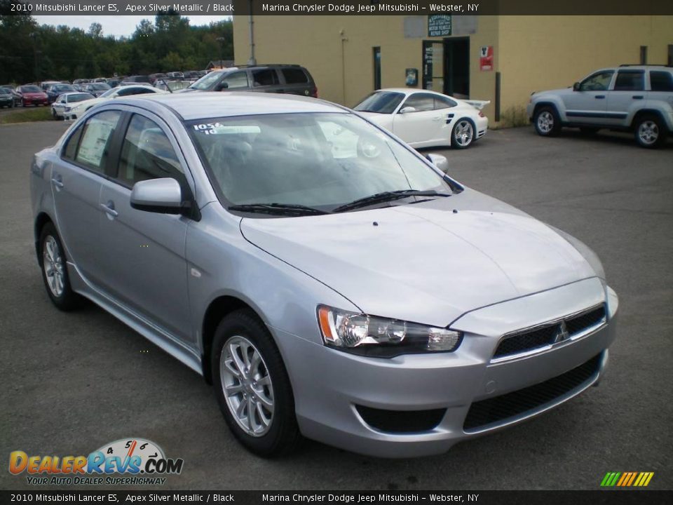 2010 Mitsubishi Lancer ES Apex Silver Metallic / Black Photo #12