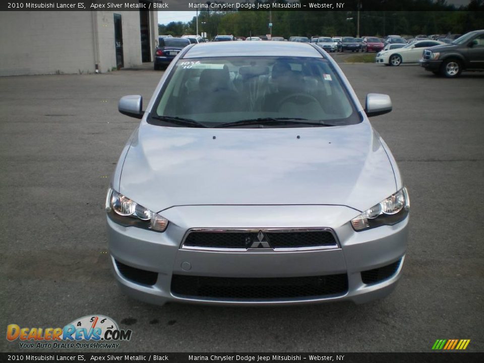 2010 Mitsubishi Lancer ES Apex Silver Metallic / Black Photo #13