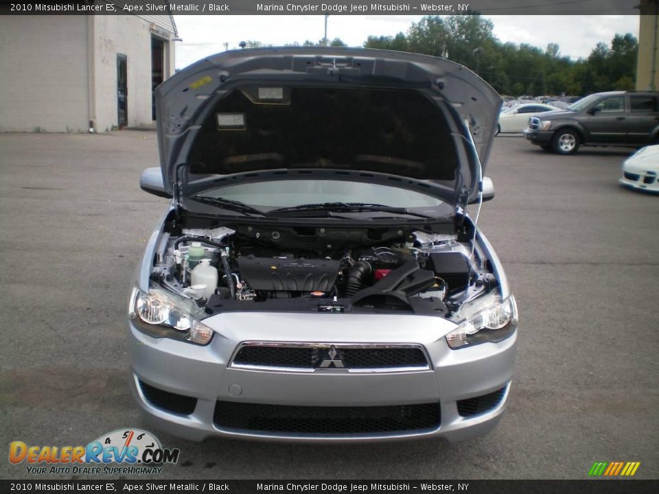 2010 Mitsubishi Lancer ES Apex Silver Metallic / Black Photo #14
