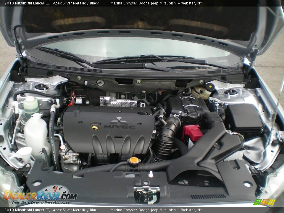 2010 Mitsubishi Lancer ES Apex Silver Metallic / Black Photo #15