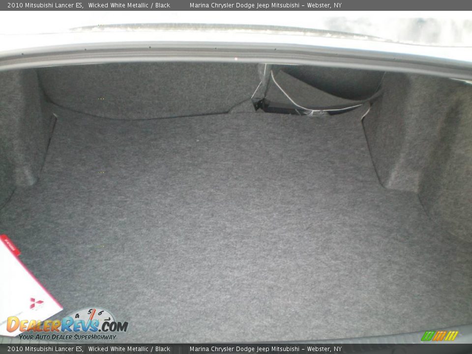 2010 Mitsubishi Lancer ES Wicked White Metallic / Black Photo #18
