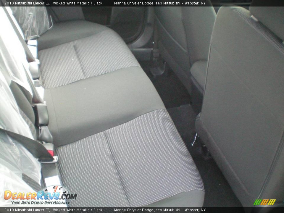 2010 Mitsubishi Lancer ES Wicked White Metallic / Black Photo #20