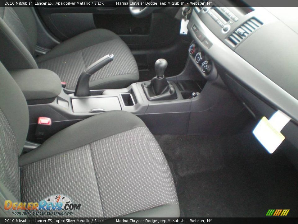 2010 Mitsubishi Lancer ES Apex Silver Metallic / Black Photo #23