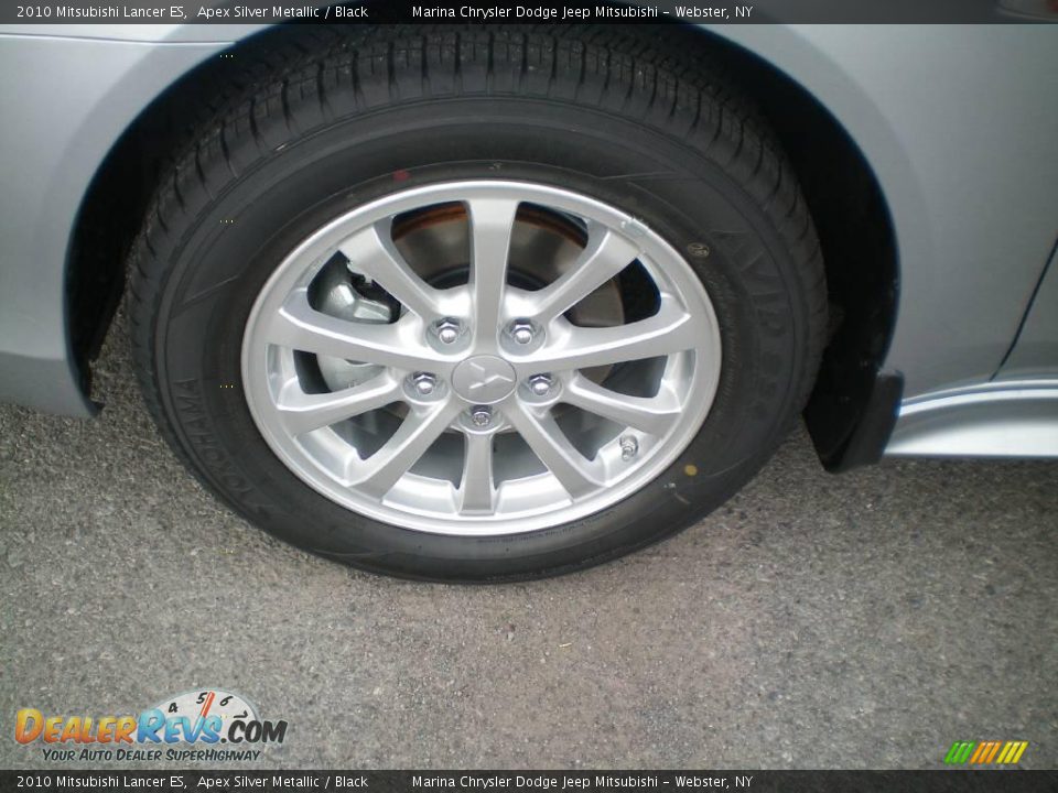 2010 Mitsubishi Lancer ES Apex Silver Metallic / Black Photo #24