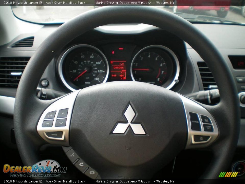 2010 Mitsubishi Lancer ES Apex Silver Metallic / Black Photo #26
