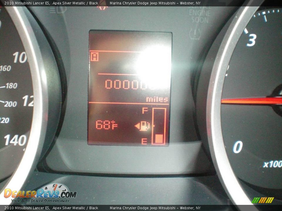 2010 Mitsubishi Lancer ES Apex Silver Metallic / Black Photo #27