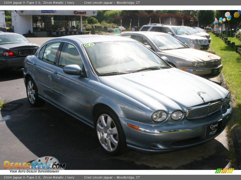 2004 Jaguar X-Type 3.0 Zircon Metallic / Ivory Photo #3