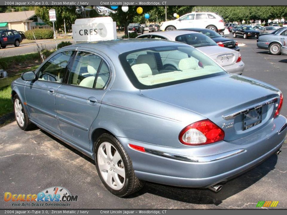 2004 Jaguar X-Type 3.0 Zircon Metallic / Ivory Photo #8
