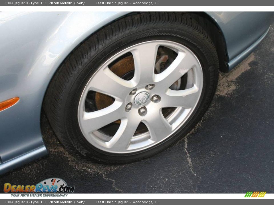 2004 Jaguar X-Type 3.0 Zircon Metallic / Ivory Photo #15