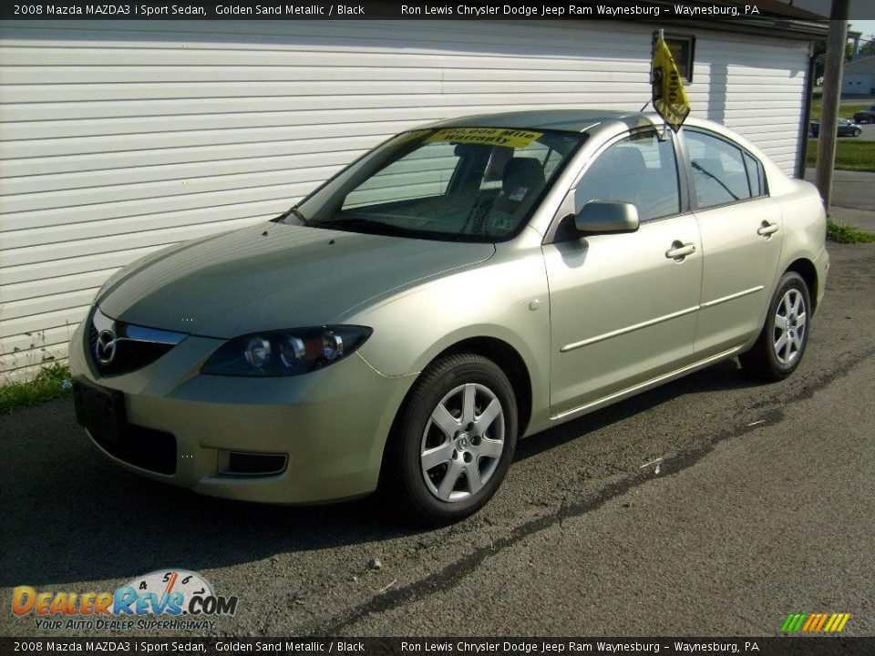 2008 Mazda MAZDA3 i Sport Sedan Golden Sand Metallic / Black Photo #1