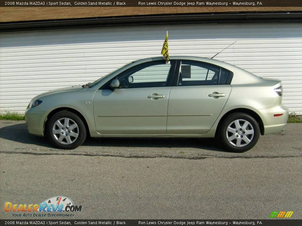 2008 Mazda MAZDA3 i Sport Sedan Golden Sand Metallic / Black Photo #2