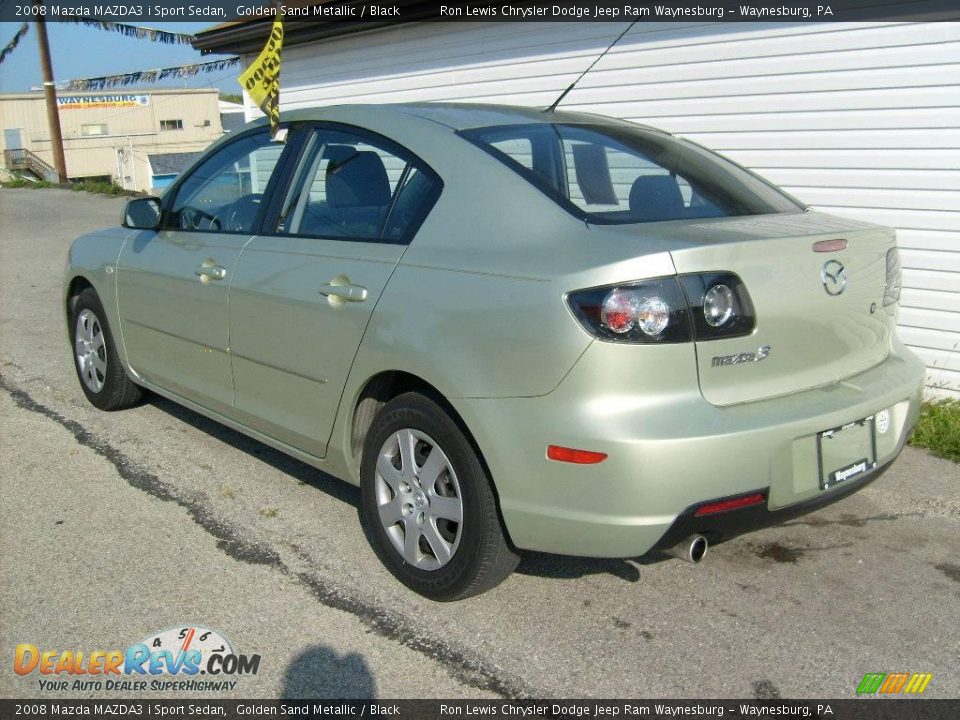 2008 Mazda MAZDA3 i Sport Sedan Golden Sand Metallic / Black Photo #3