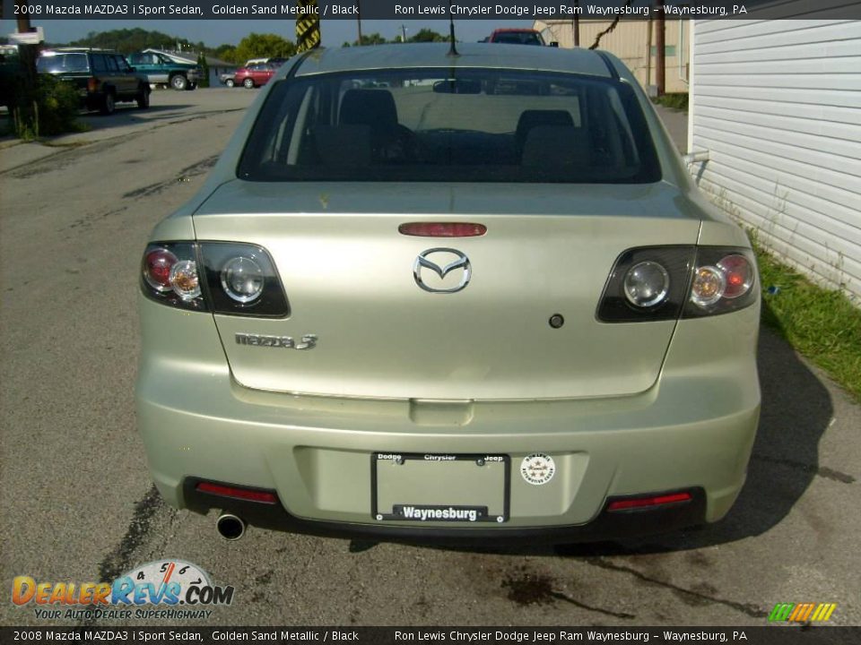 2008 Mazda MAZDA3 i Sport Sedan Golden Sand Metallic / Black Photo #4