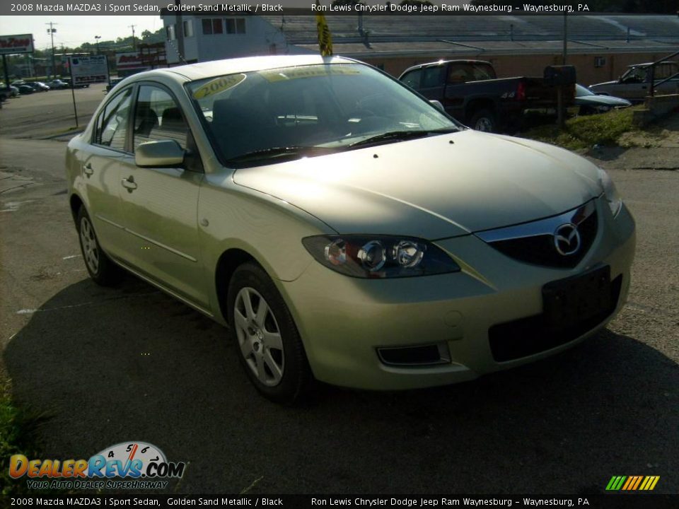 2008 Mazda MAZDA3 i Sport Sedan Golden Sand Metallic / Black Photo #6