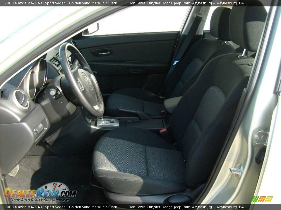 2008 Mazda MAZDA3 i Sport Sedan Golden Sand Metallic / Black Photo #9