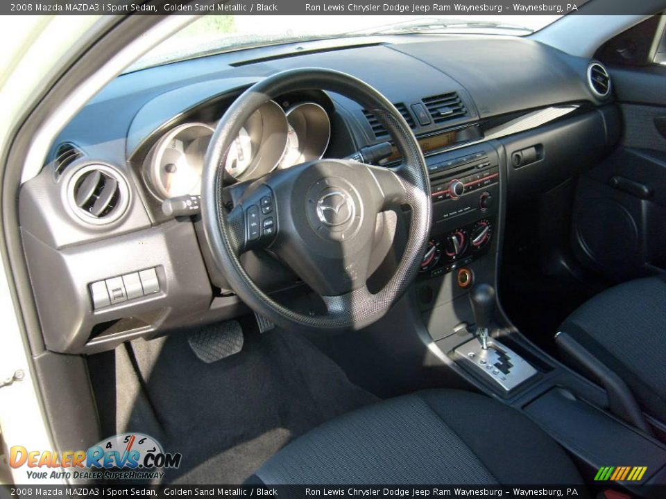 2008 Mazda MAZDA3 i Sport Sedan Golden Sand Metallic / Black Photo #10