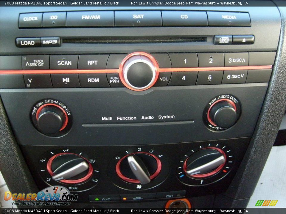 2008 Mazda MAZDA3 i Sport Sedan Golden Sand Metallic / Black Photo #24