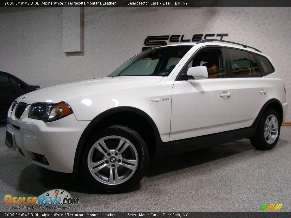 2006 BMW X3 3.0i Alpine White / Terracotta Montana Leather Photo #1