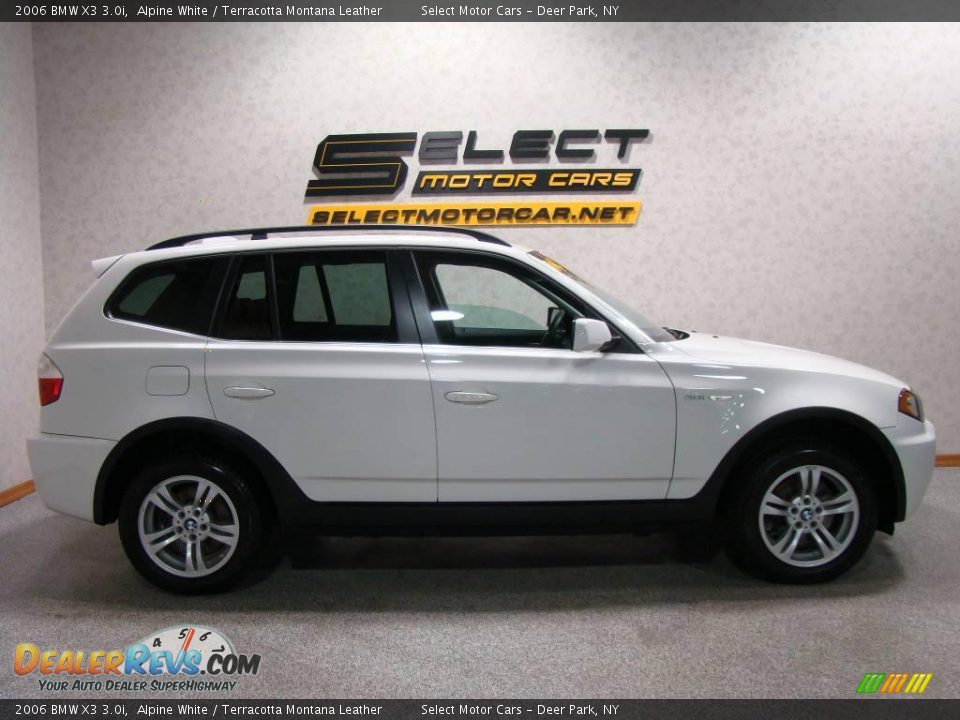 2006 BMW X3 3.0i Alpine White / Terracotta Montana Leather Photo #4