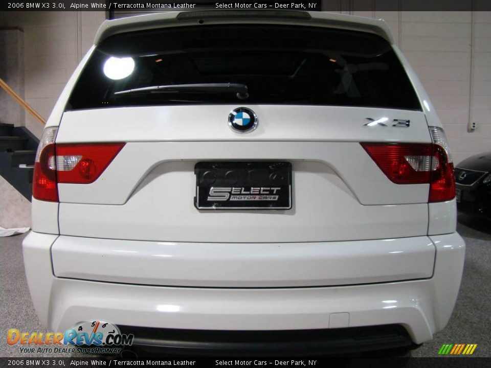 2006 BMW X3 3.0i Alpine White / Terracotta Montana Leather Photo #5