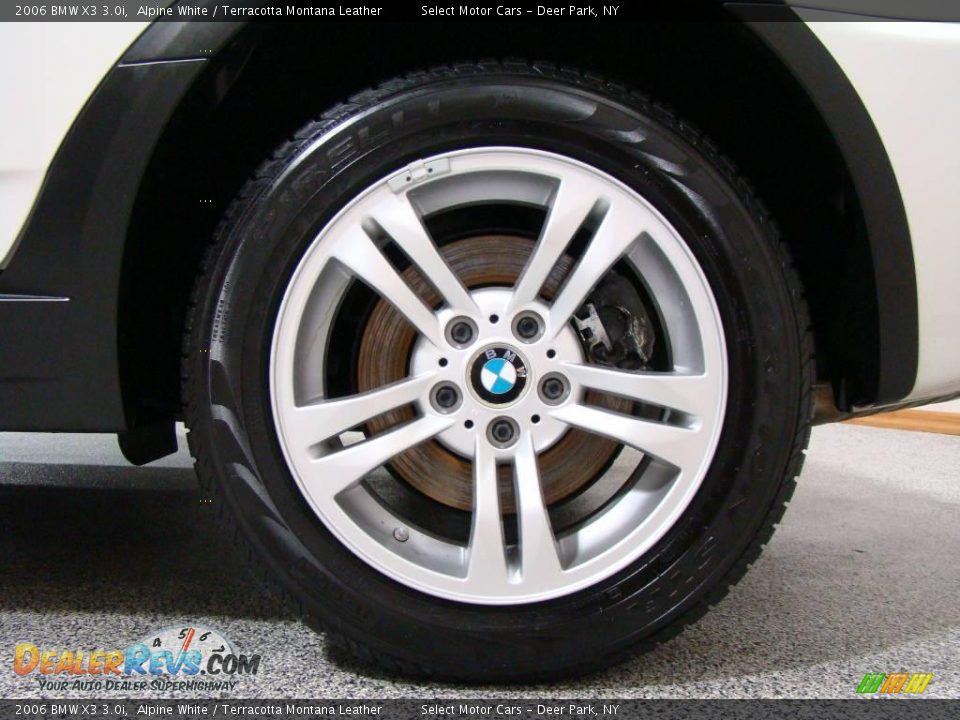 2006 BMW X3 3.0i Alpine White / Terracotta Montana Leather Photo #7