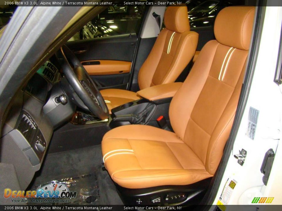 2006 BMW X3 3.0i Alpine White / Terracotta Montana Leather Photo #8