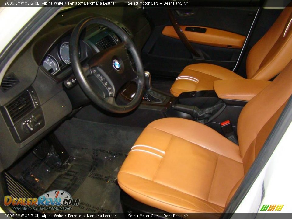 2006 BMW X3 3.0i Alpine White / Terracotta Montana Leather Photo #9