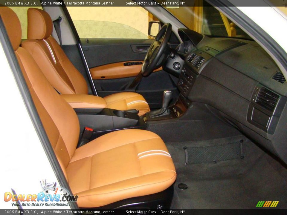 2006 BMW X3 3.0i Alpine White / Terracotta Montana Leather Photo #12
