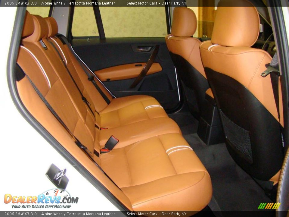 2006 BMW X3 3.0i Alpine White / Terracotta Montana Leather Photo #13