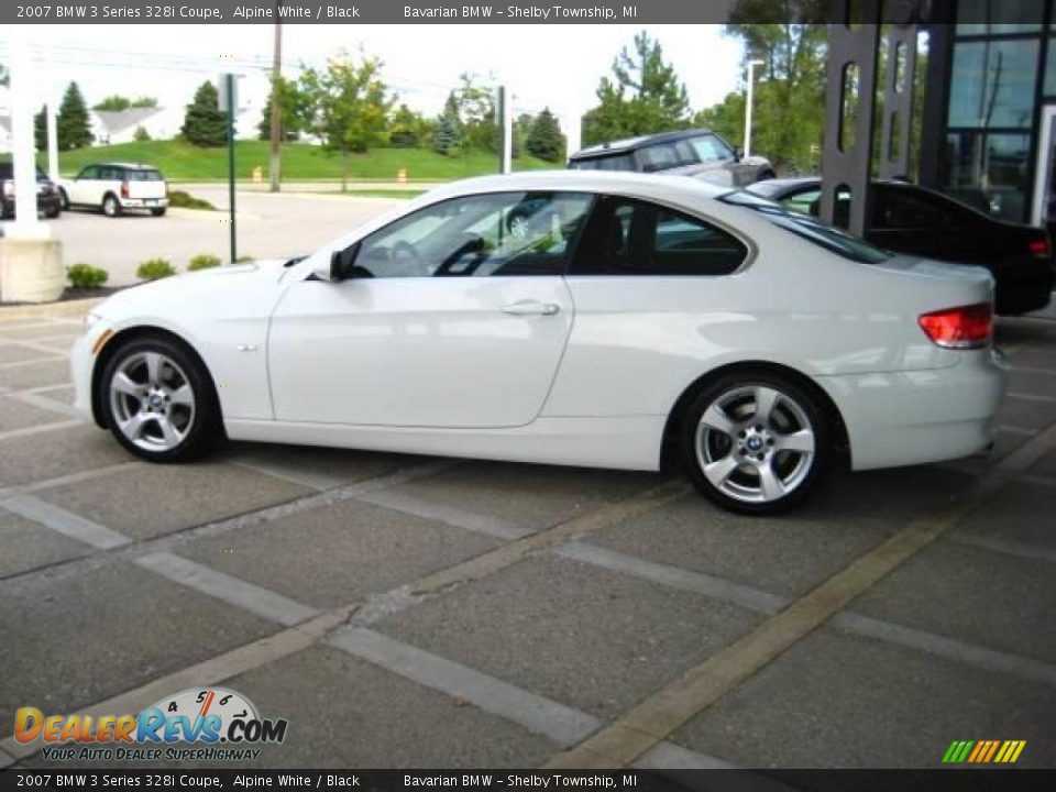2007 BMW 3 Series 328i Coupe Alpine White / Black Photo #5