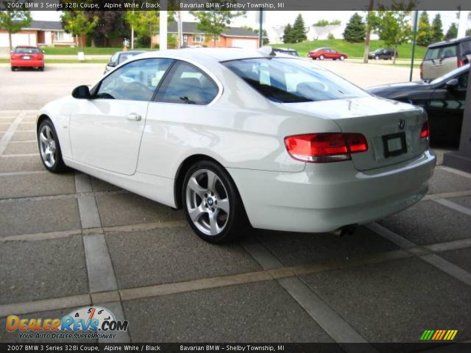 2007 BMW 3 Series 328i Coupe Alpine White / Black Photo #6