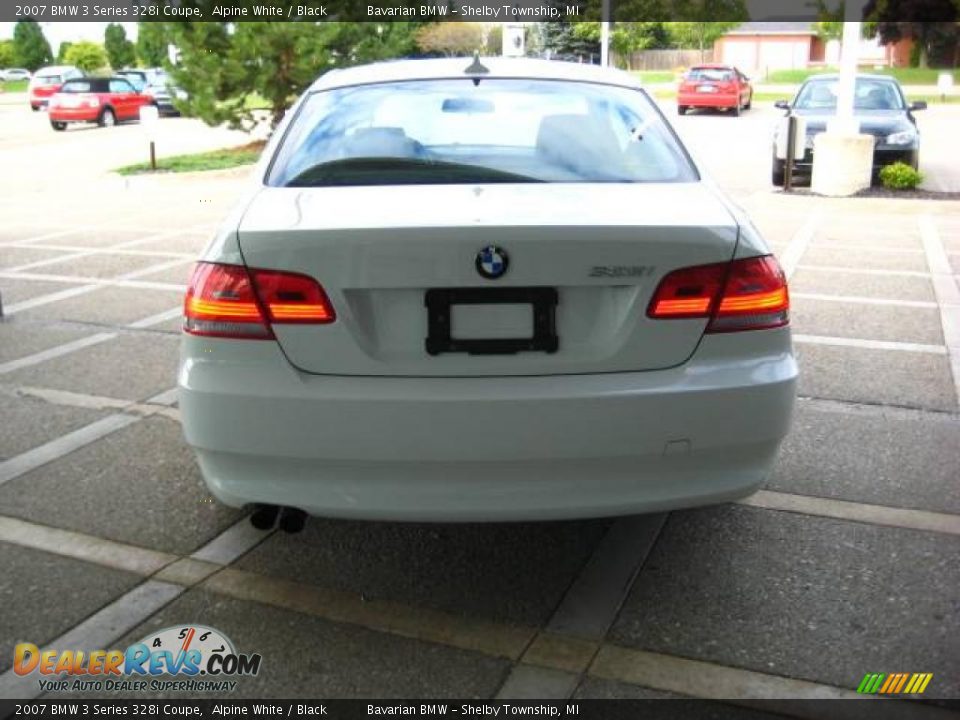 2007 BMW 3 Series 328i Coupe Alpine White / Black Photo #7