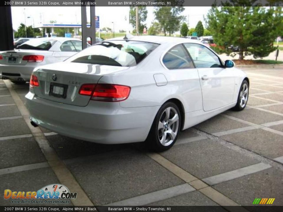 2007 BMW 3 Series 328i Coupe Alpine White / Black Photo #8