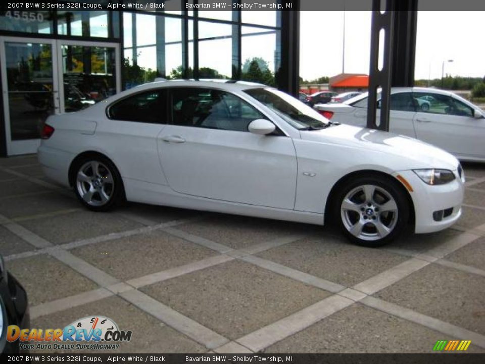 2007 BMW 3 Series 328i Coupe Alpine White / Black Photo #9