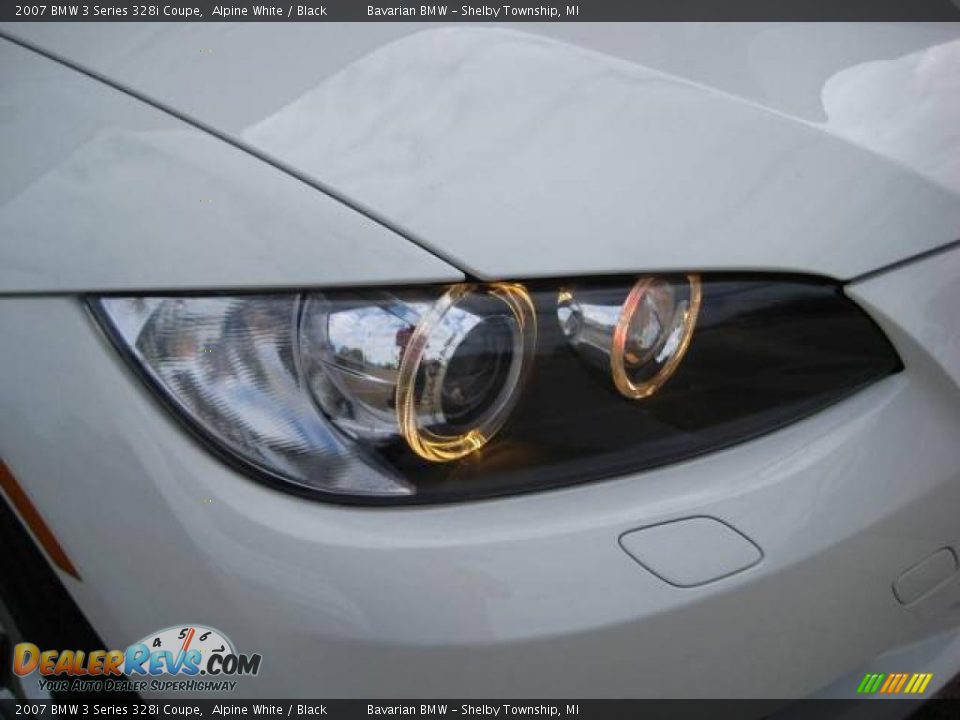 2007 BMW 3 Series 328i Coupe Alpine White / Black Photo #11