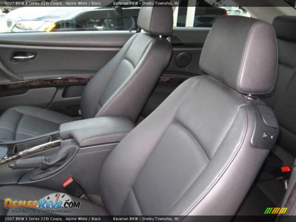 2007 BMW 3 Series 328i Coupe Alpine White / Black Photo #14