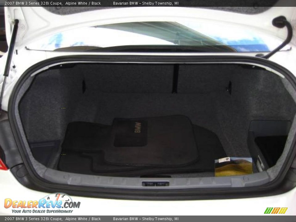 2007 BMW 3 Series 328i Coupe Alpine White / Black Photo #16