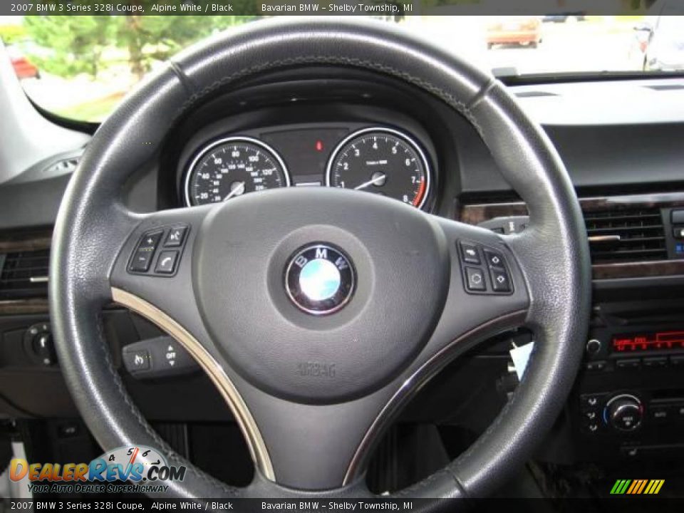 2007 BMW 3 Series 328i Coupe Alpine White / Black Photo #21